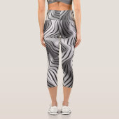 Elegantes Wavefarben Design 2 Capri Leggings (Rückseite)
