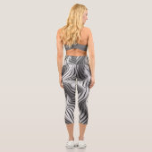 Elegantes Wavefarben Design 2 Capri Leggings (Rückseite)