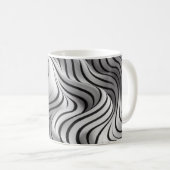 Elegantes Wavefarben Design 5 Kaffeetasse (VorderseiteRechts)