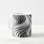 Elegantes Wavefarben Design 5 Kaffeetasse (Vorderseite Links)