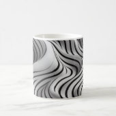 Elegantes Wavefarben Design 5 Kaffeetasse (Mittel)