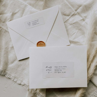 Elegantes Wedding Address Label mit Kalligrafie Adressaufkleber