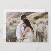 Elegantes Wedding Cake Foto Save the Date Einladung (Rückseite)