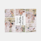 Elegantes Wedding Foto Fleece Blanket (Vorderseite (Horizontal))