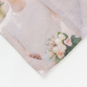 Elegantes Wedding Foto Fleece Blanket (Ecke)