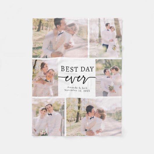 Elegantes Wedding Foto Fleece Blanket (Vorderseite)