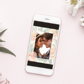 Elegantes Wedding Foto Floral Save The Date