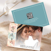 Elegantes Wedding Foto Floral Save The Date