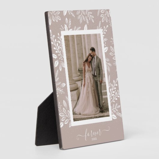 Elegantes Wedding Foto Frameless Picture Easel Fotoplatte (Seite)