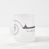 Elegantes Wedding Glas Mattglastasse (Vorderseite Links)