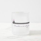 Elegantes Wedding Glas Mattglastasse (Mittel)