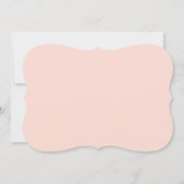 Elegantes Wedding Gown Brautparty Einladung (Rückseite)