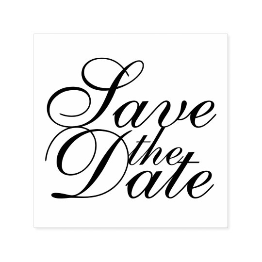 Elegantes Wedding Save the Date Permastempel