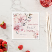 Elegantes, weich rosa Brautparty Serviette (Beispiel)