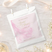 Elegantes, weich rosa Hochzeitskleid Brautparty Geschenktütchen (Ausgeschnitten)