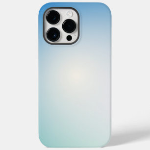  Elegantes weiches Blau und weißer Ombre  Case-Mate iPhone 14 Pro Max Hülle