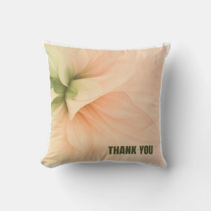 Elegantes weiches Blumen-"Dankeschön"-Kissen Kissen