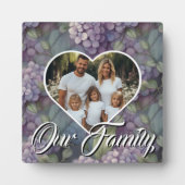 Elegantes, weiches, lila Foto in Aquarellfarben Fotoplatte (Vorderseite)