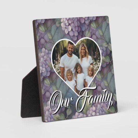 Elegantes, weiches, lila Foto in Aquarellfarben Fotoplatte (Vorderseite)