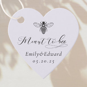 Elegantes, weiches Lila Meant to Bee Hochzeit Geschenkanhänger