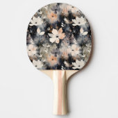 Elegantes, weiches Muster mit Monogramm Tischtennis Schläger (Vorderseite)