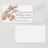 Elegantes, weiches, orangefarbenes Federblüten Begleitkarte (Vorne/Hinten)