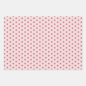 Elegantes weiches Polka Dot Geschenkpapier Set (Vorderseite)
