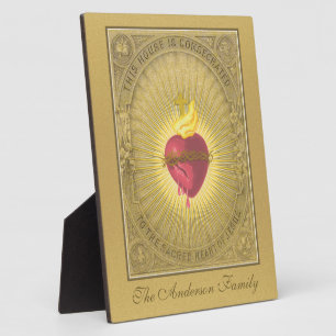 ELEGANTES WEIHGEBET AN DAS HL. HERZ JESU FOTOPLATTE