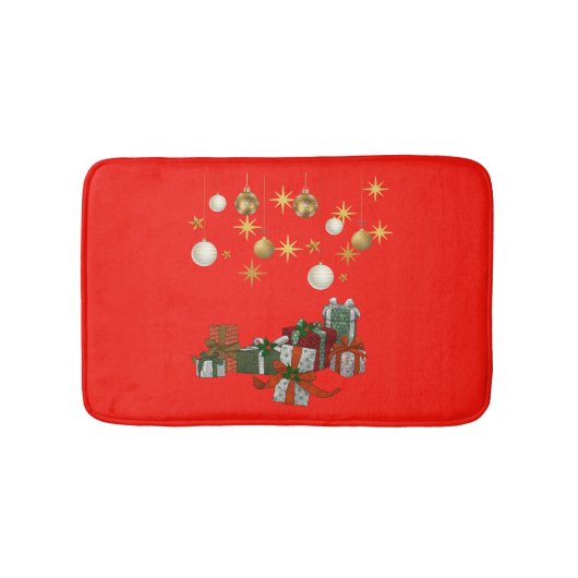 Elegantes Weihnachten Badematte (Vorderseite)