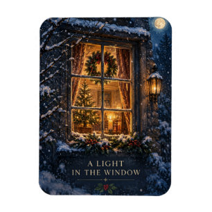 Elegantes Weihnachten, gemütliches Licht im Winter Magnet
