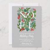 Elegantes WEIHNACHTEN Grün Weihnachten Party Einla (Vorderseite)