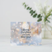 Elegantes Weihnachten und glückliches Neues Jahr | (Stehend Vorderseite)