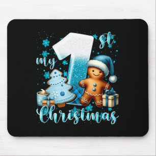 Elegantes Weihnachten Wasserfarbe Schnee Kinder T- Mousepad