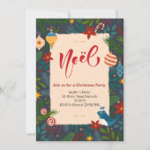 Elegantes Weihnachten Weihnachts-Party Einladung (Vorderseite)