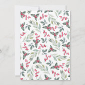 Elegantes Weihnachts-Cookie-Exchange-Party Grün Einladung (Rückseite)