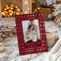 Elegantes Weihnachts-Cozy-Nordic-Pullovermuster