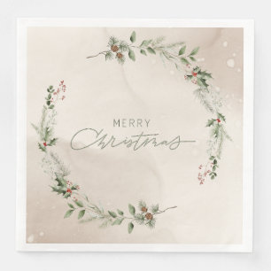 Elegantes Weihnachts-Entertainment-Serviertablett Serviette