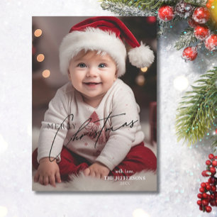 Elegantes Weihnachts-Foto Feiertagskarte