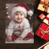 Elegantes Weihnachts-Foto Feiertagskarte