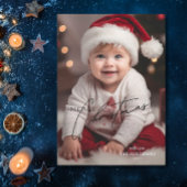 Elegantes Weihnachts-Foto Feiertagskarte