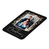 Elegantes Weihnachts-Foto Magnet (Linke Seite)