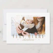 Elegantes Weihnachts-Goldtypografie-Foto