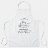 elegantes Weihnachts-Grillen-Koch-Geschenk Schürze (Vorderseite)