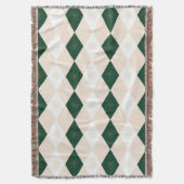 Elegantes Weihnachts-Harlequin-Muster mit Schneefl Decke (Vorderseite Vertikal)