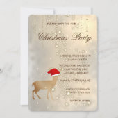Elegantes Weihnachts-Hirsch-Sant-Hat, Weihnachts-P Einladung (Vorderseite)