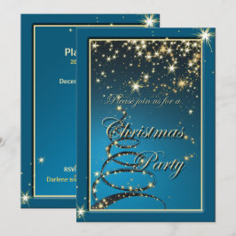 Elegantes Weihnachts-Magie-Party laden ein Einladung