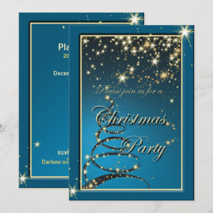 Elegantes Weihnachts-Magie-Party laden ein Einladung