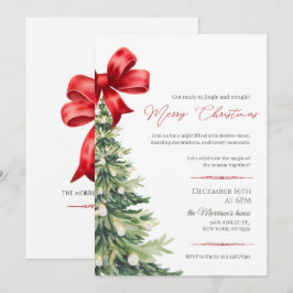 Elegantes Weihnachts-Party Einladung