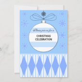 Elegantes Weihnachts-Party Einladung (Vorderseite)