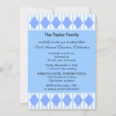 Elegantes Weihnachts-Party Einladung (Rückseite)